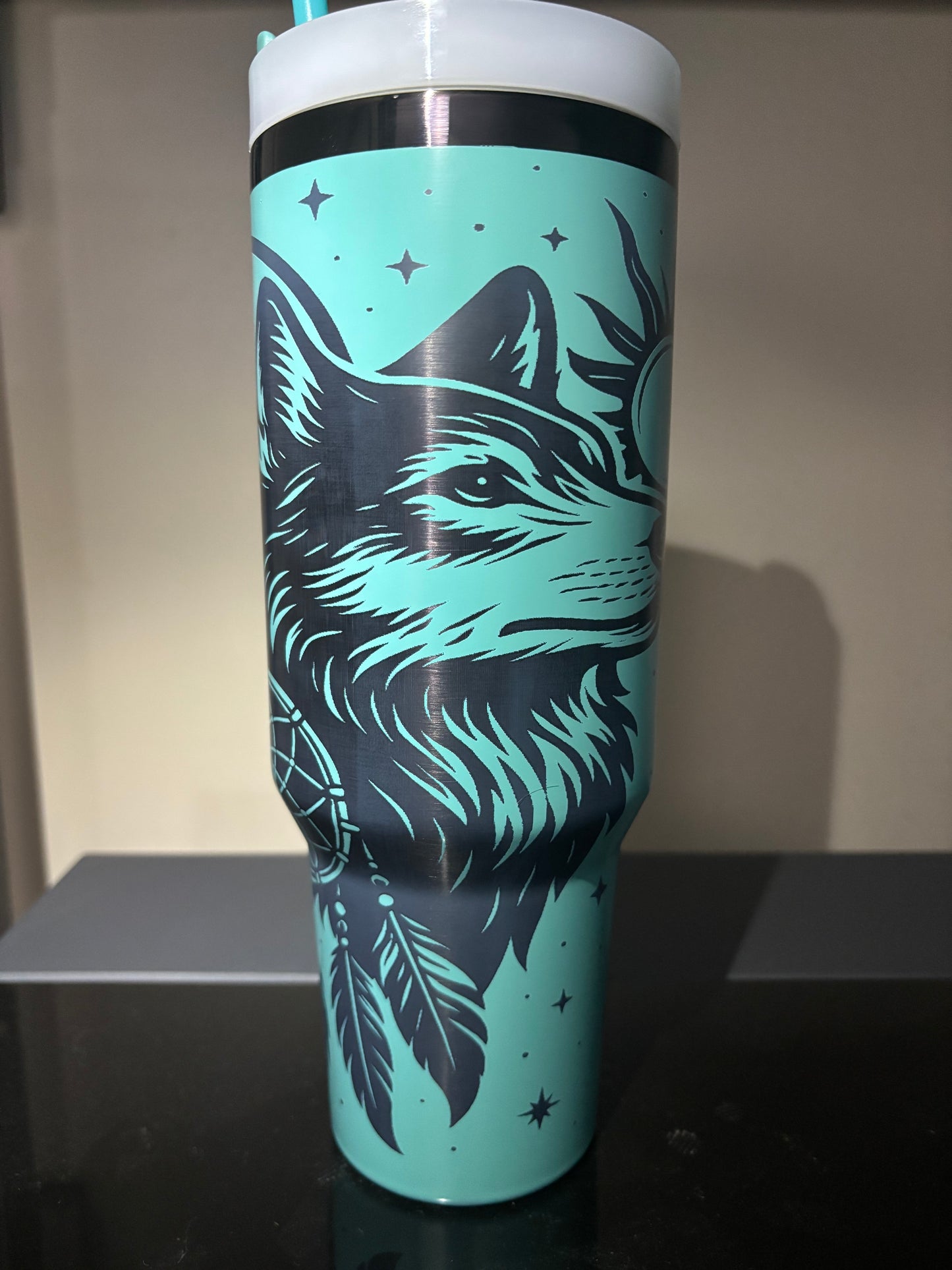 40oz Wolf tumbler